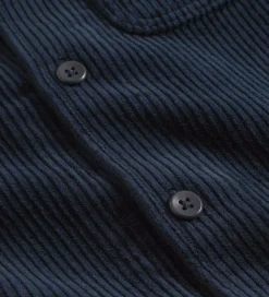 Skjorte - Fløjl - Kody - Dark Navy|Les Deux New