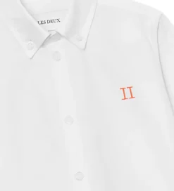 Skjorte - Konrad Contrast Oxford - Hvid|Les Deux Best