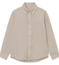 Skjorte - Kristian Linen - Light Sand|Les Deux Online