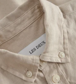Skjorte - Kristian Linen - Light Sand|Les Deux Online