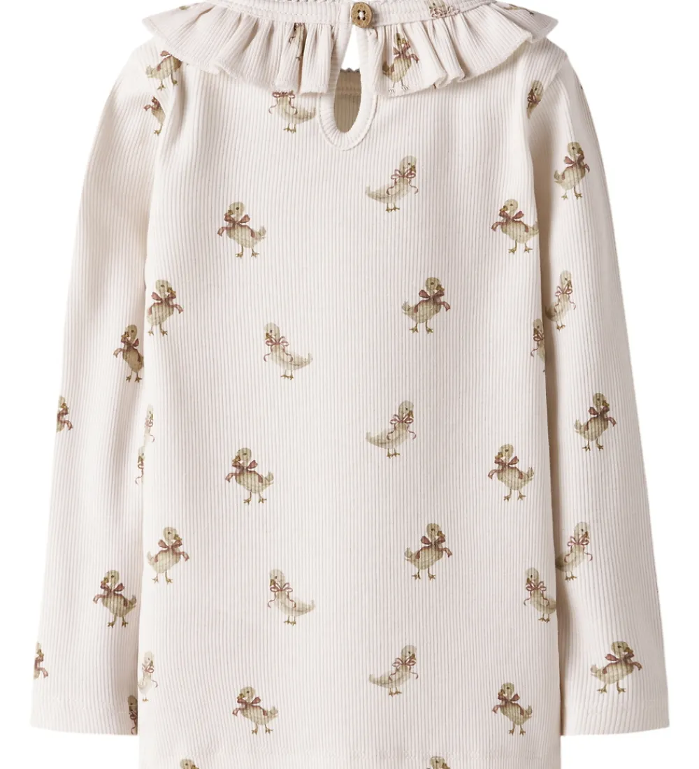 Lil' Atelier Bluser - Rib - NbfLavo - Almost Mauve/Goose|Lil Atelier Online