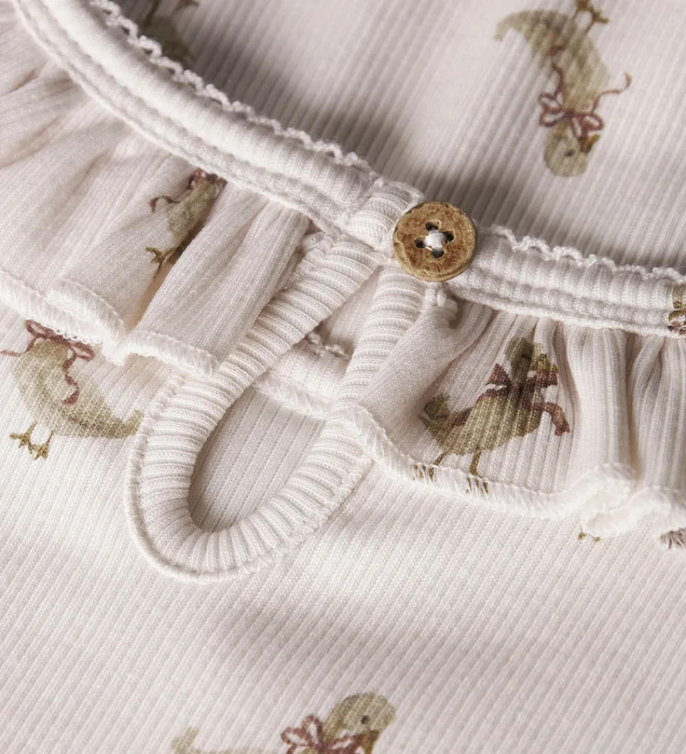 Lil' Atelier Bluser - Rib - NbfLavo - Almost Mauve/Goose|Lil Atelier Online