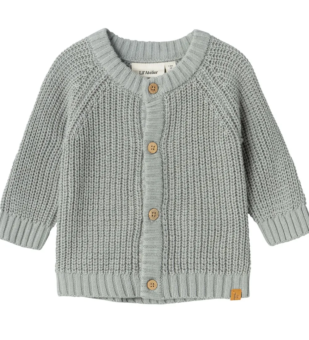 Cardigan - NbnEmlen - Strik - Limestone|Lil Atelier Sale