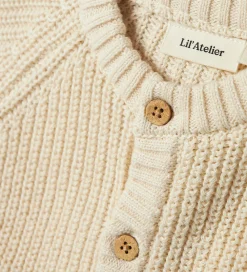 Lil' Atelier Cardigan - Strik - NbnEmlen - Turtledove|Lil Atelier Online