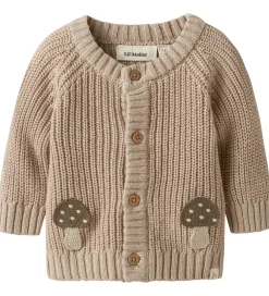 Cardigan - Strik - NbmEmlen - Oxford Tan m. Svampe|Lil Atelier Hot