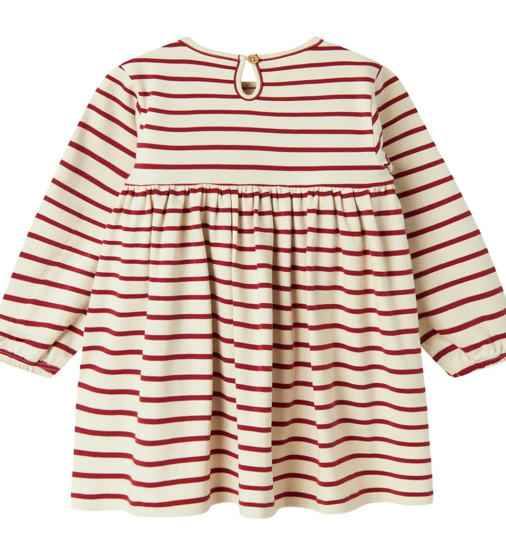 Lil' Atelier Kjole - NmfLima - Turtledove/Red Dahlia|Lil Atelier Online