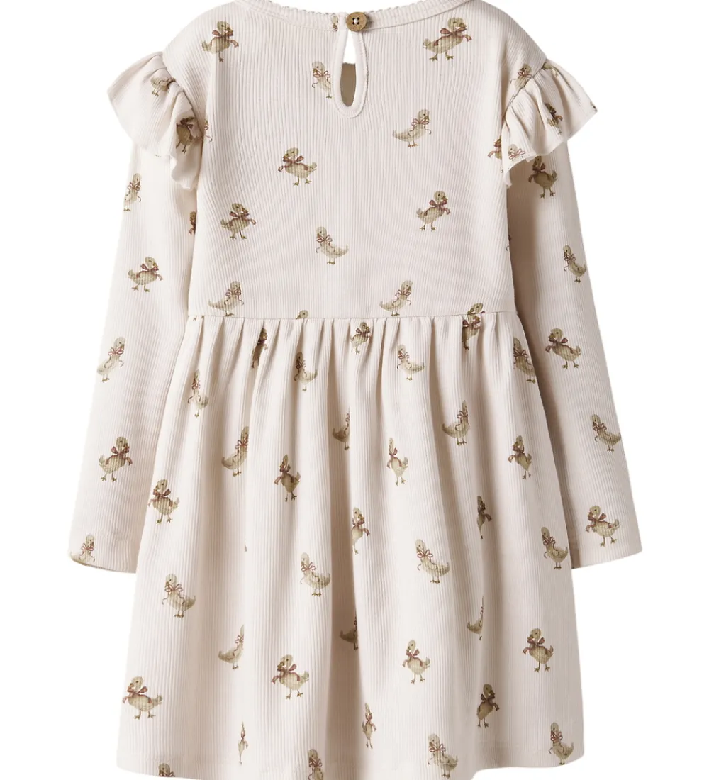 Lil' Atelier Kjole - Rib - NbfLavo - Almost Mauve/Goose|Lil Atelier Discount