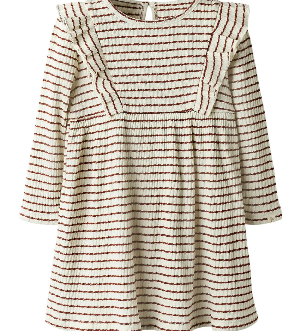 Lil' Atelier Kjole - Rib - NmfOsophia - Hot Chocolate|Lil Atelier Sale