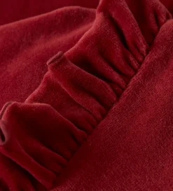 Lil' Atelier Kjole - Velour - NmfSaga - Red Dahlia|Lil Atelier Sale