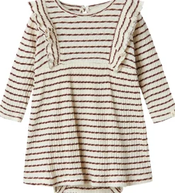 Lil' Atelier Kjolebody l/æ - Rib - NbfOsophia - Hot Chocolate|Lil Atelier Outlet