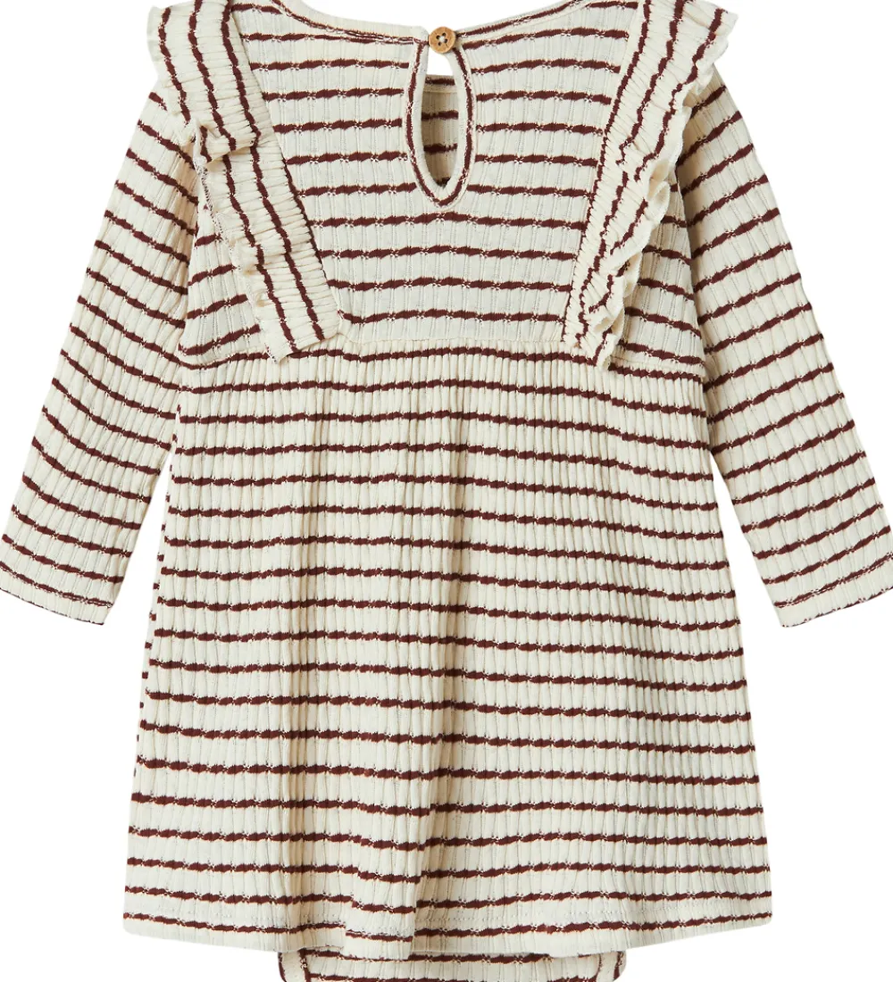 Lil' Atelier Kjolebody l/æ - Rib - NbfOsophia - Hot Chocolate|Lil Atelier Outlet