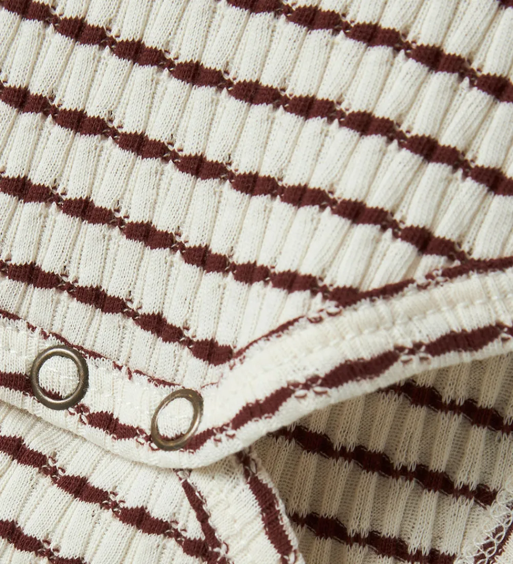 Lil' Atelier Kjolebody l/æ - Rib - NbfOsophia - Hot Chocolate|Lil Atelier Outlet