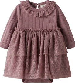 Lil' Atelier Kjolebody l/æ - NbfRobelle - Nostalgia Rose|Lil Atelier Clearance