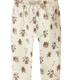 Lil' Atelier Leggings - NbnLayo - Turtledove/Christmas|Lil Atelier Sale