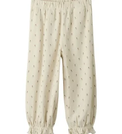 Lil' Atelier Nattøj - 2-delt - Rib - NmfGago - Turtledove/Floral|Lil Atelier