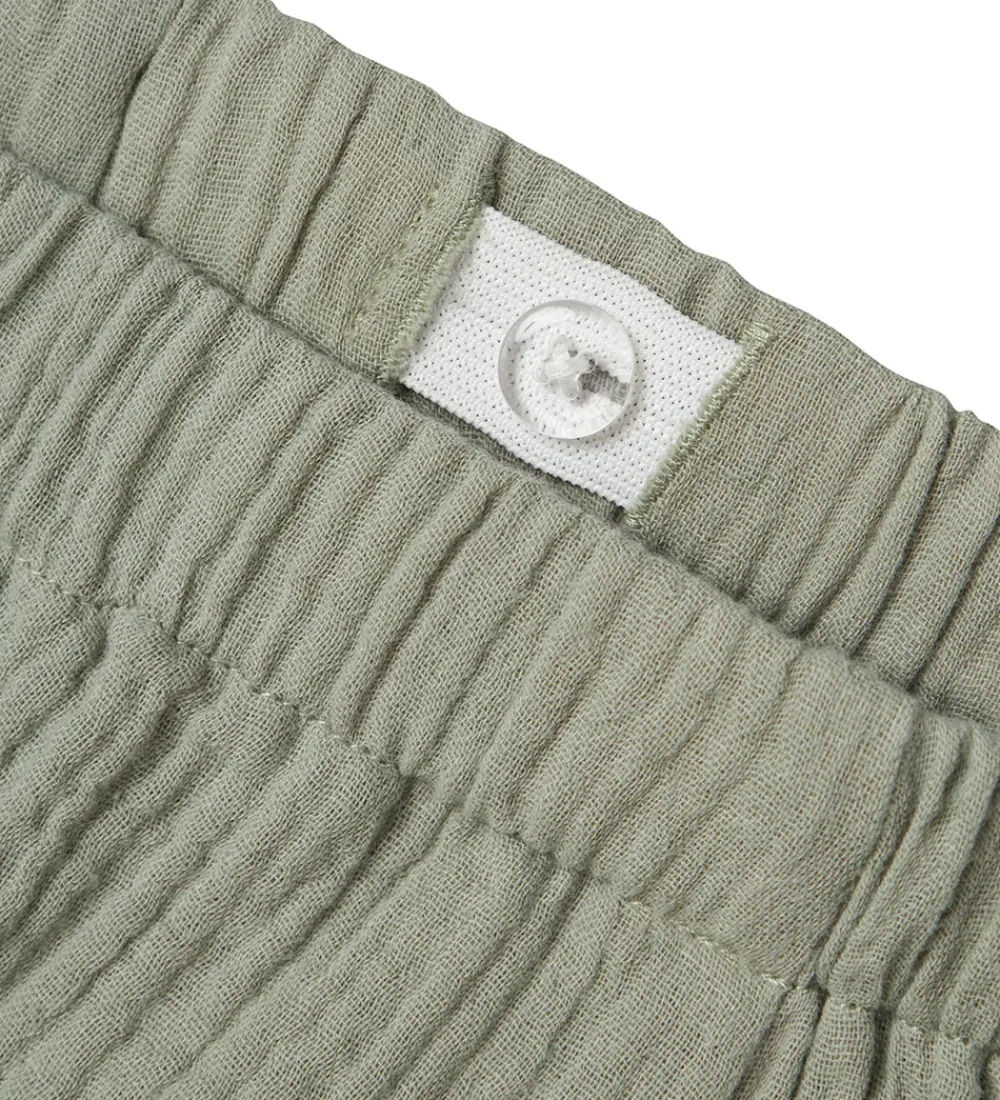 Lil' Atelier Shorts - Musselin - NmmJanu - Seagrass|Lil Atelier Outlet