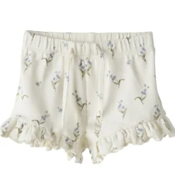 Lil' Atelier Shorts - NbfGayo - Coconut Milk/Forget Me Not|Lil Atelier