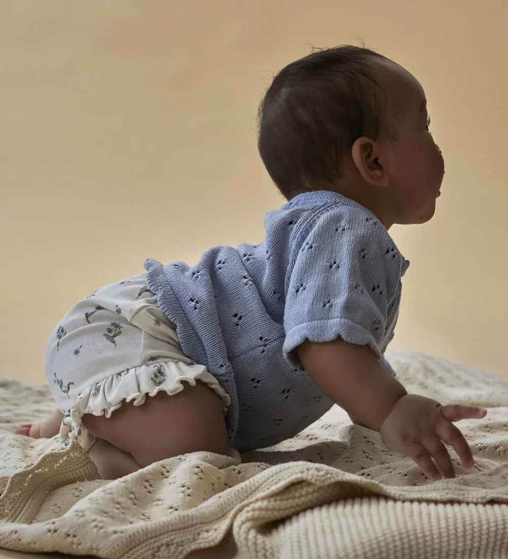 Lil' Atelier Shorts - NbfGayo - Coconut Milk/Forget Me Not|Lil Atelier