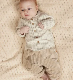 Skjortebody l/æ - NbmFelixo - Turtledove/Sepia Tint|Lil Atelier Best