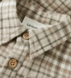 Skjortebody l/æ - NbmRebel - Sepia Tint|Lil Atelier