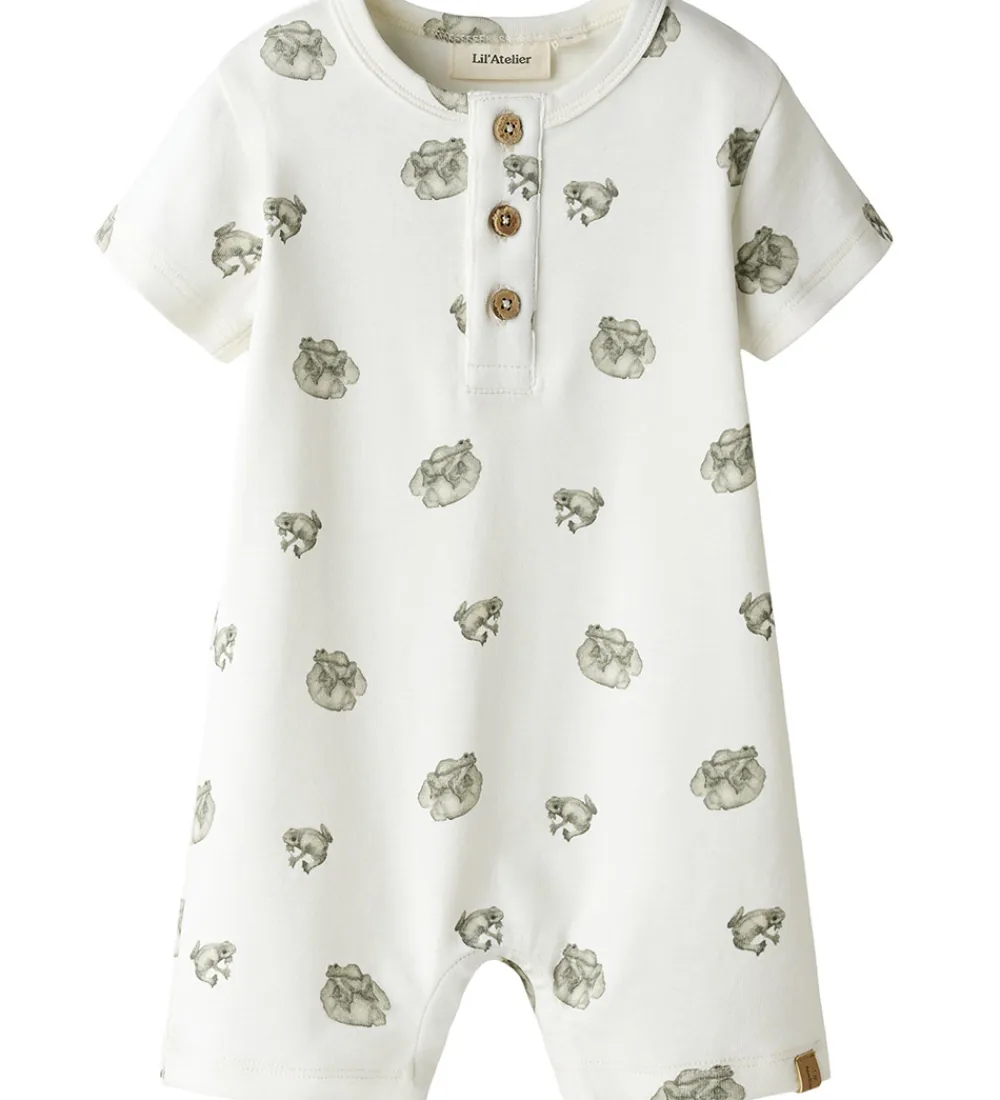 Lil' Atelier Sommerdragt - NbmGayo - Coconut Milk/Frog|Lil Atelier Hot