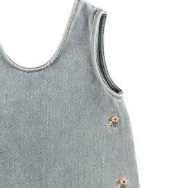 Spencer - NmfDarlee - Medium Blue Denim/Flower Emb|Lil Atelier Best