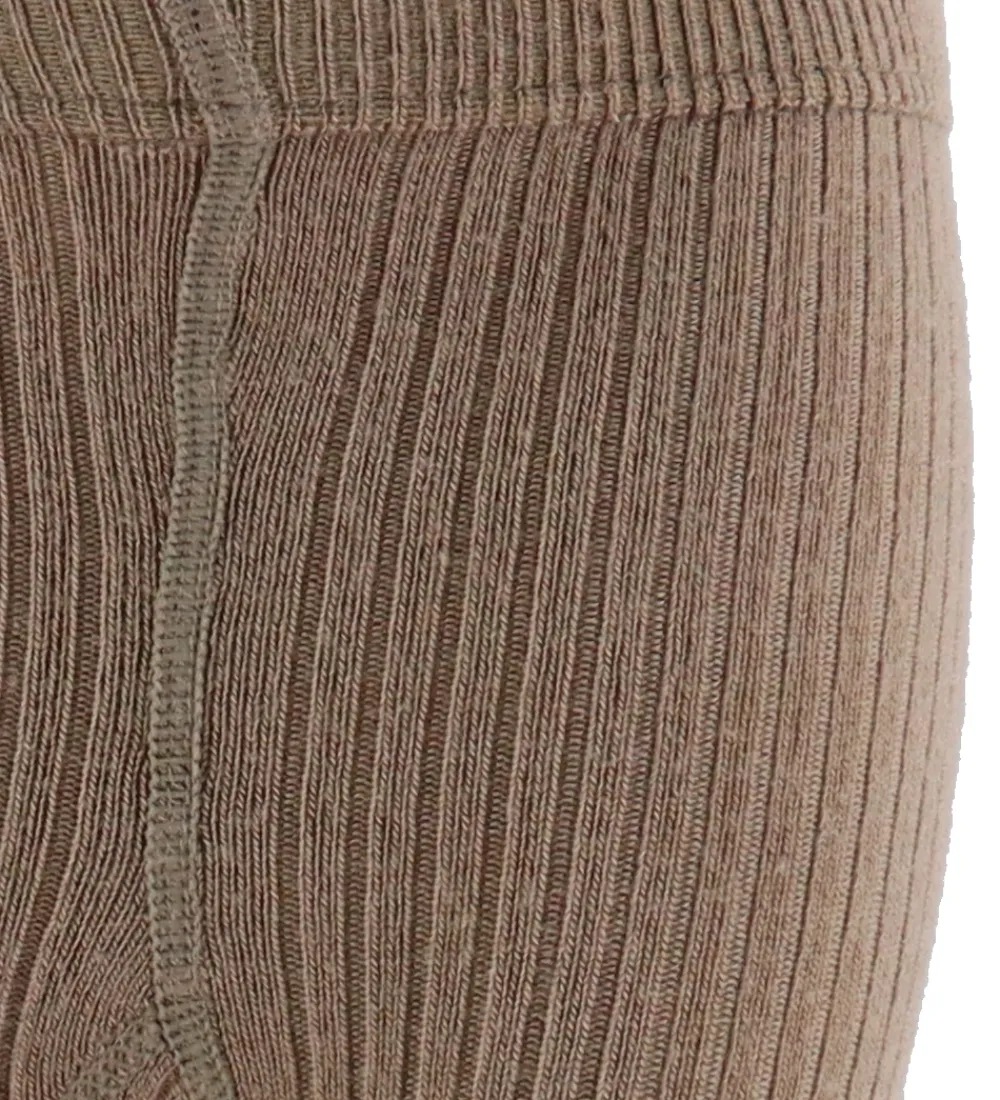 Lil' Atelier Strømpebukser - Rib - NbnRakel - Tigers Eye/Melange|Lil Atelier Clearance