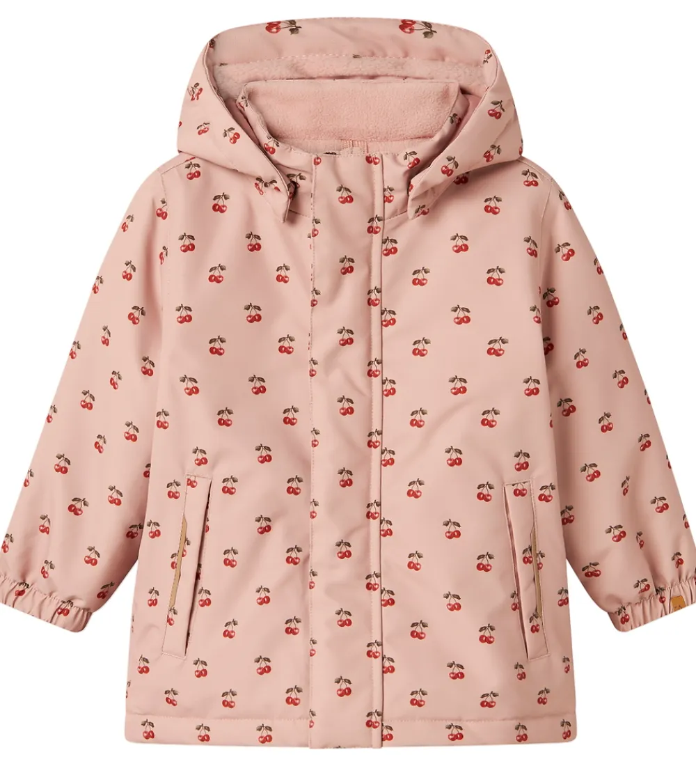 Lil' Atelier Vinterjakke - NmfLasnow10 - Misty Rose/Cherry|Lil Atelier Online