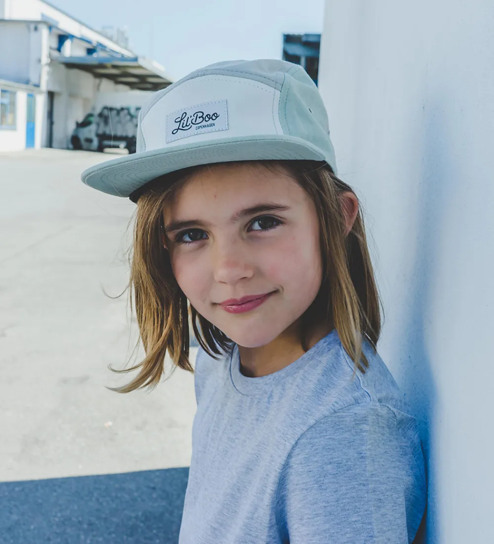Kasket - Block Mint 5 Panel - Dusty Mint/Gre|Lil' Boo Copenhagen New