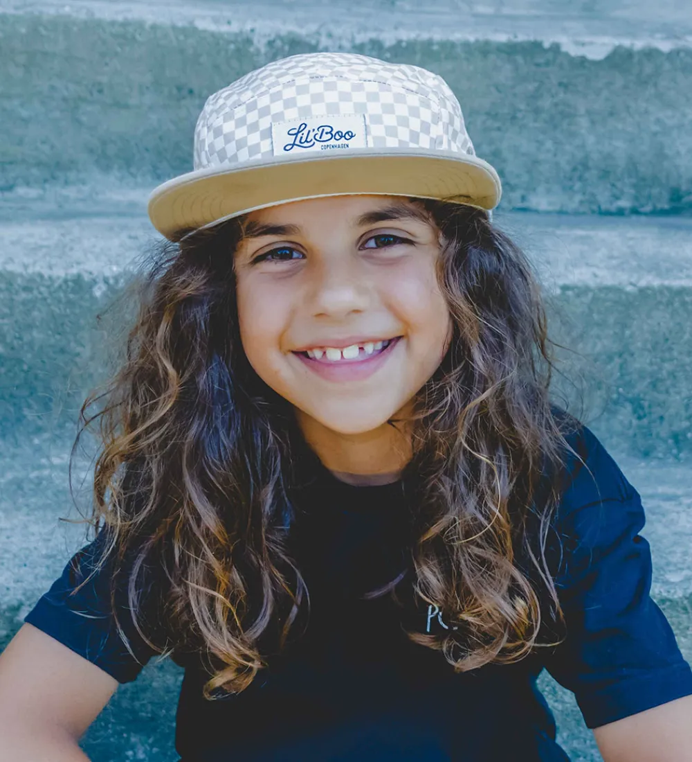 Kasket - Chess 5 - Brun/Cream|Lil' Boo Copenhagen