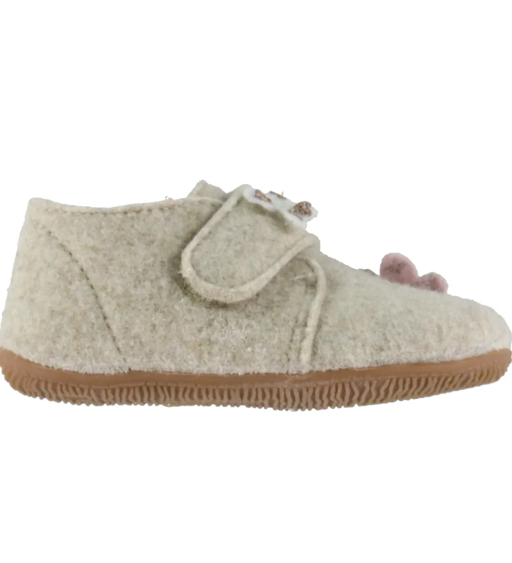 Hjemmesko - Uld - Sissi Schmetterling - Oat Mil|Living Kitzbühel Discount