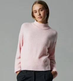 Bluse - Strik - NlfRiaa - Turtleneck - Crystal Pink|LMTD