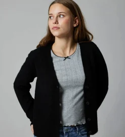 Cardigan - Strik - Noos - NlfLodet - Sort|LMTD New