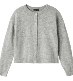 Cardigan - Strik - Noos - NlfLodet - Light Grey Melange/14-|LMTD Online