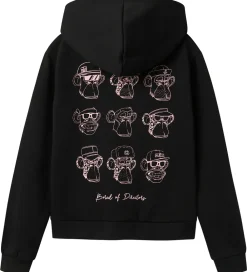 Hættetrøje - NlfAbrosa Boredofd - Sort|LMTD Discount