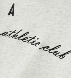 Hættetrøje - NlmNaclub - Lysegråmeleret m. Print|LMTD New