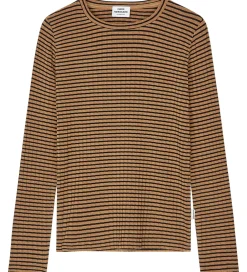 Bluse - Rib - Viskose - Talika - Ermine/Black|Mads Nørgaard Hot