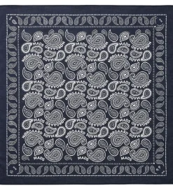 Tørklæde - 55x55 cm - Paisley - Parisian Night|Mads Nørgaard Best