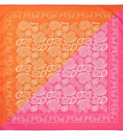 Tørklæde - 55x55 cm - Pink/Orange|Mads Nørgaard Hot
