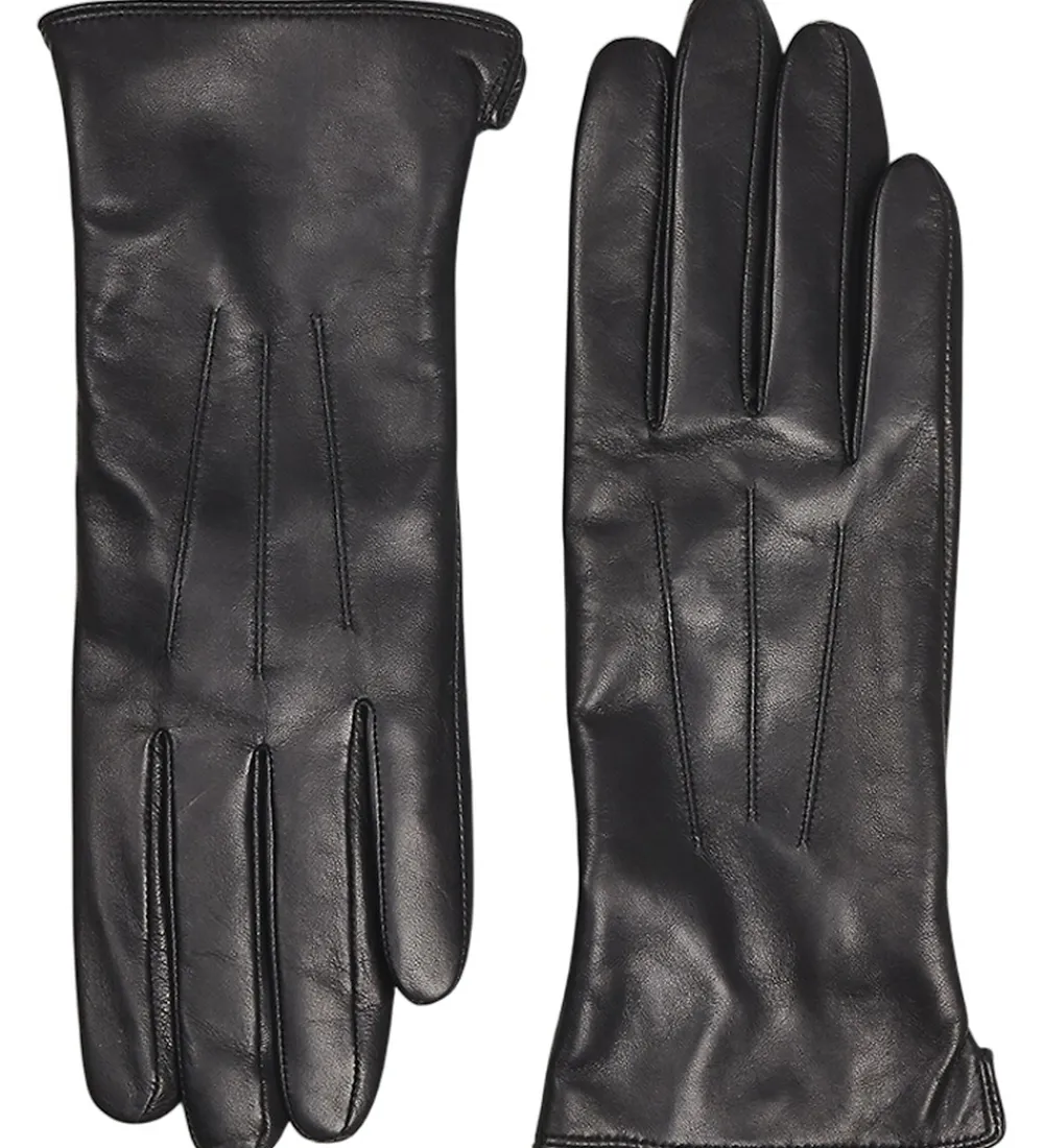 Handsker - Læder/Uld - CariannaMBG - Sort|Markberg New