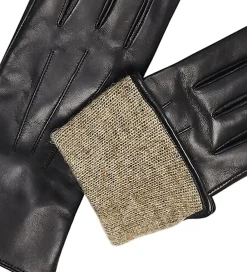 Handsker - Læder/Uld - CariannaMBG - Sort|Markberg New