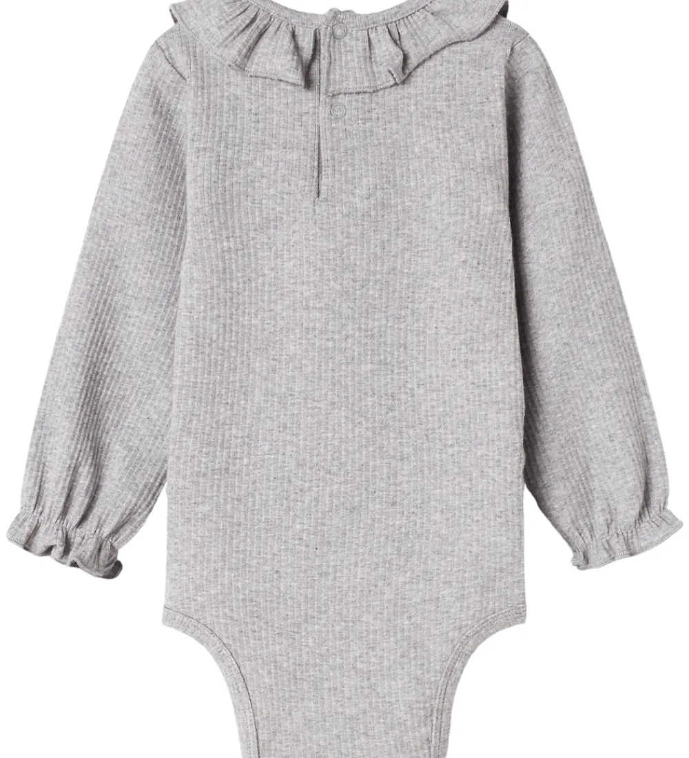 Body l/æ - Rib/Modal - Brandine - Light Grey Melange|MarMar Best