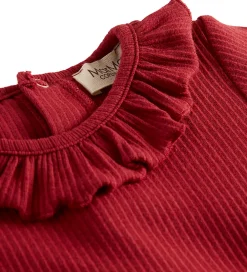 Body l/æ - Rib/Modal - Brandine - Hibiscus Red|MarMar Discount
