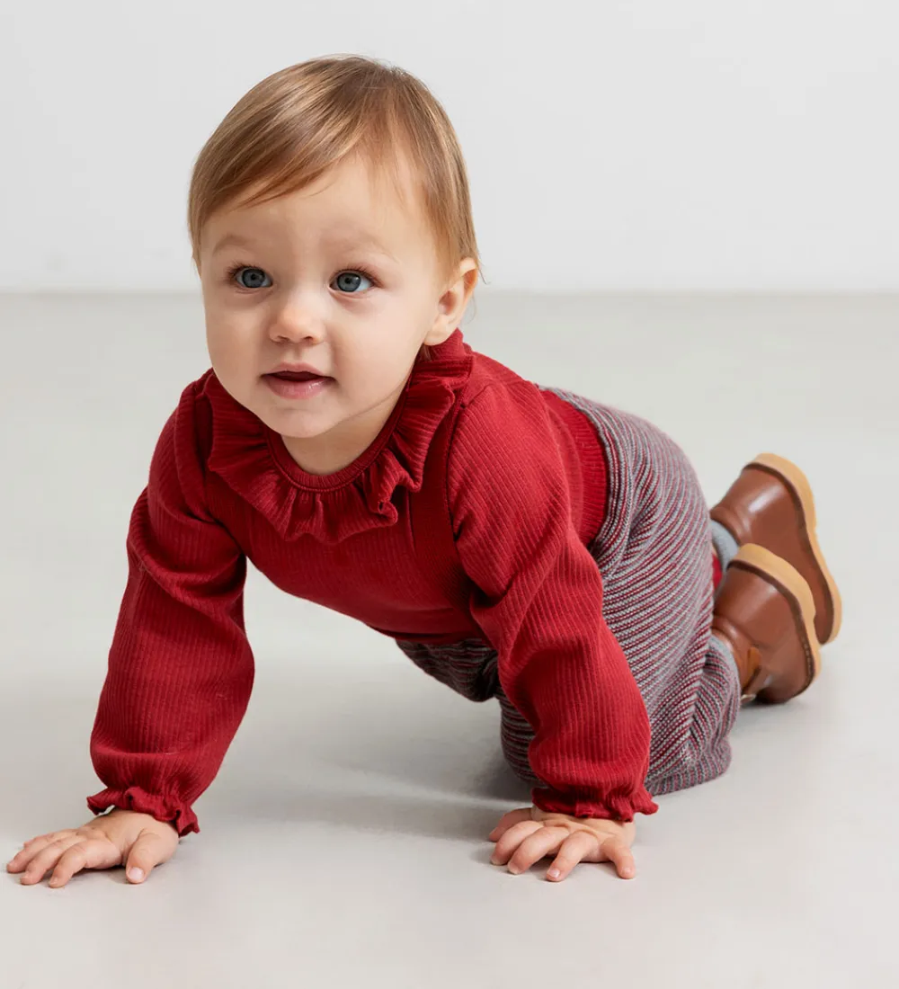 Body l/æ - Rib/Modal - Brandine - Hibiscus Red|MarMar Discount