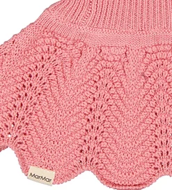 Elefanthue - Uld/Bomuld - 2-lags - Strik - Raspberry|MarMar Clearance