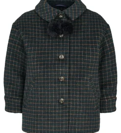 Frakke - Uld/Polyester - Odalyn - Checkered|MarMar Sale