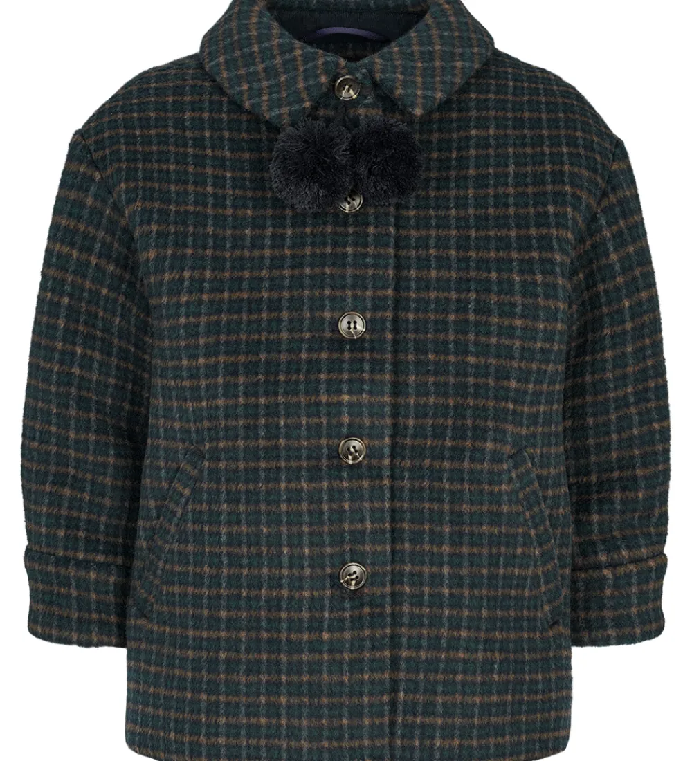 Frakke - Uld/Polyester - Odalyn - Checkered|MarMar Sale