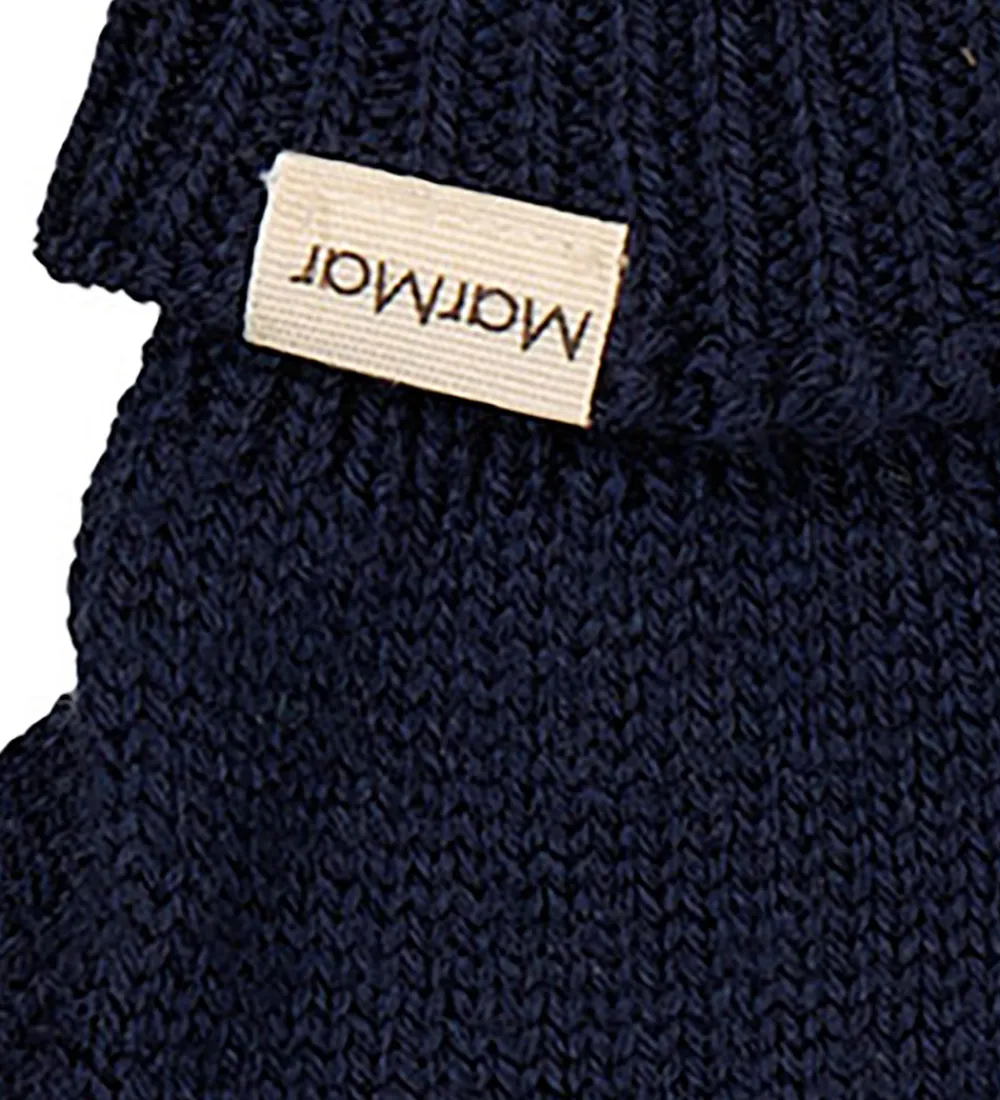 Handsker - Uld/Bomuld - Strik - Aske - Ink|MarMar Hot