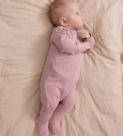 Heldragt m. Fødder - Modal - Rib - Rubetta - Soft Berry|MarMar Online