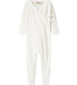 Heldragt m. Fødder - Rubetta - Rib - Gentle White|MarMar Outlet